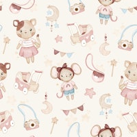 All About Girls - beige tapete