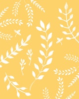 White Leaves Pattern 4 papiers peint