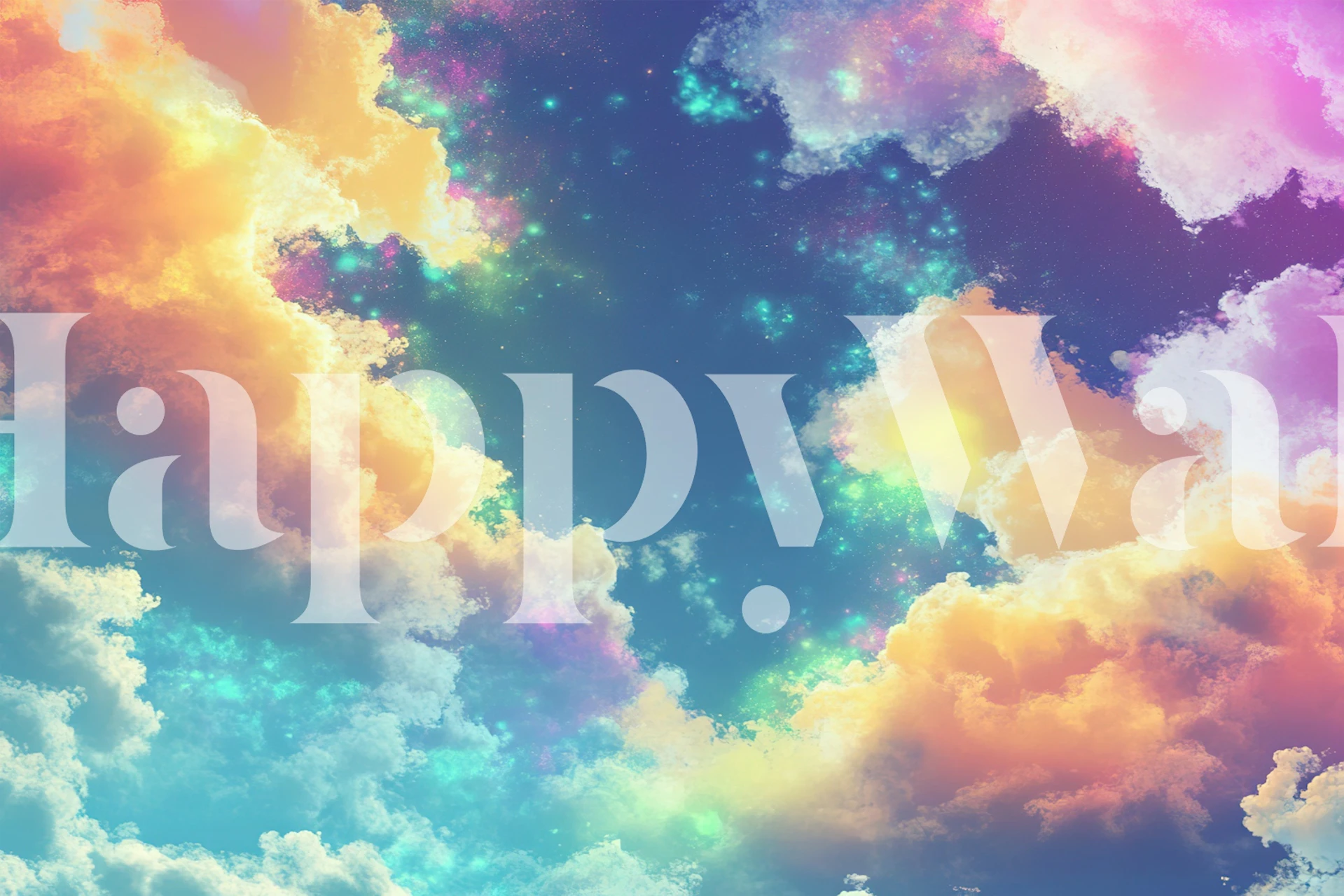 Bowie Sky wallpaper in a room