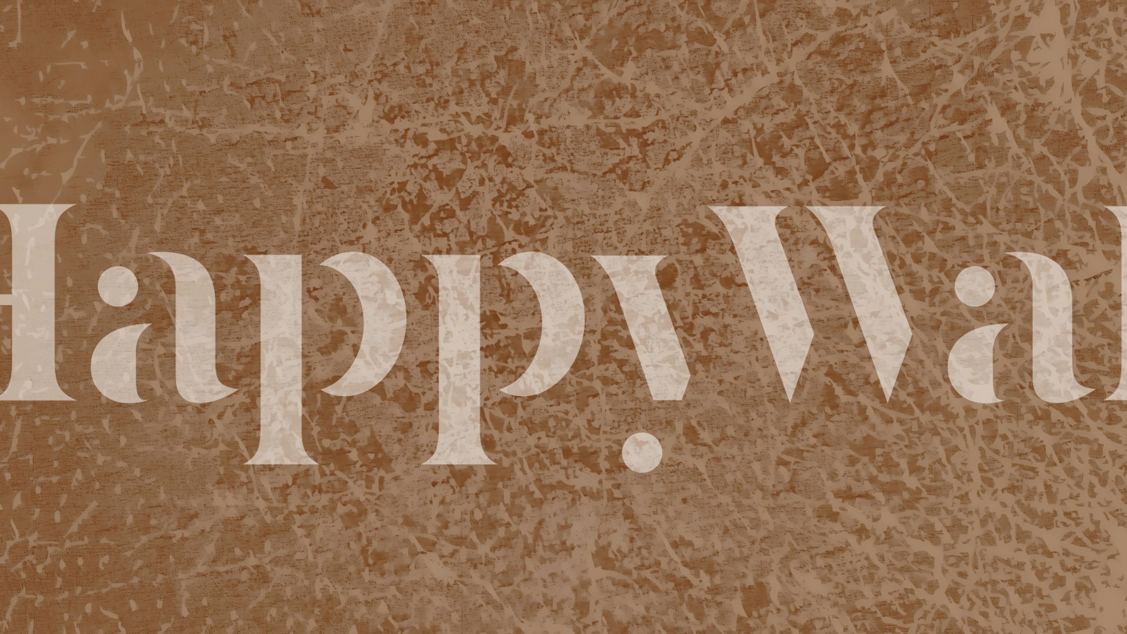 Mocha leather texture wallpaper with cream lines and cracks