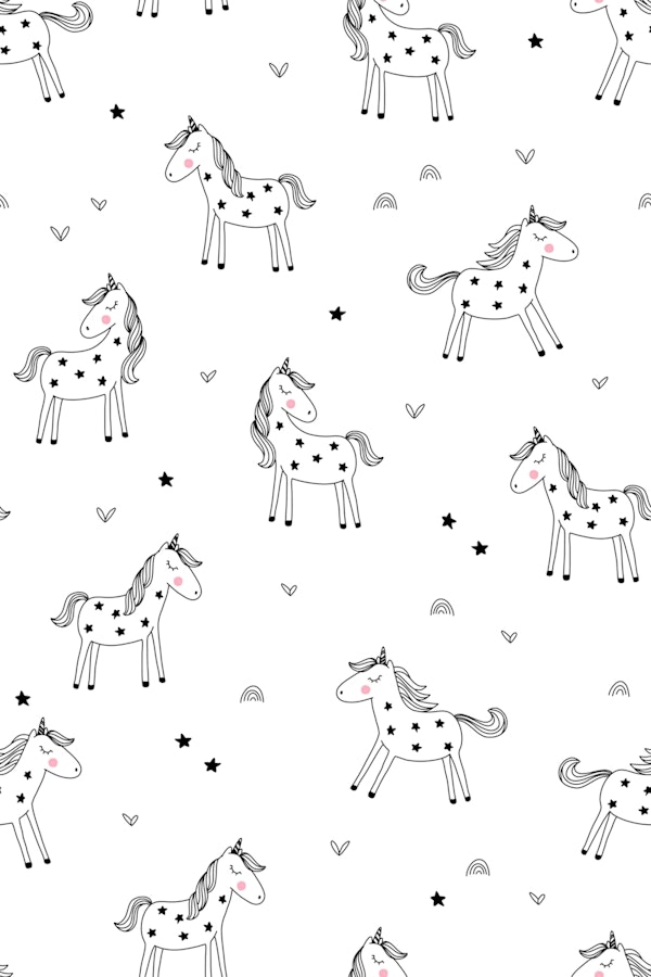 Black & White Unicorns