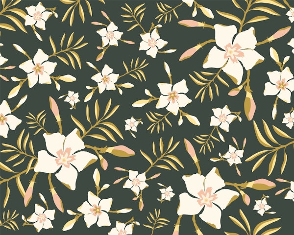 Tropical Floral Green