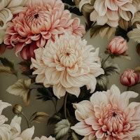 Flowers Elegant Baroque Dahlias tapete