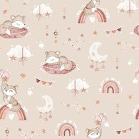 Boho Fox - beige tapete