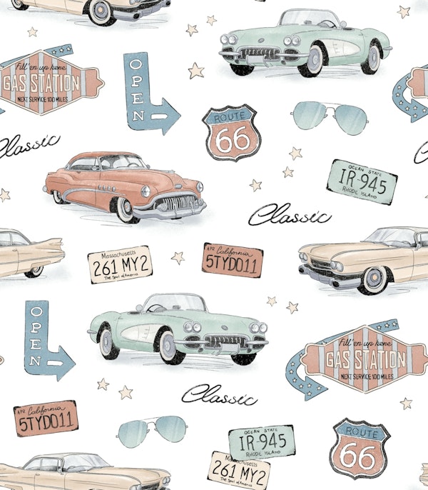 Classic Cars - white