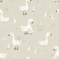 Little Geese - beige behang