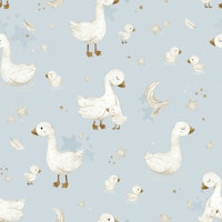 Little Geese - blue behang