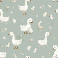 Little Geese - mint behang