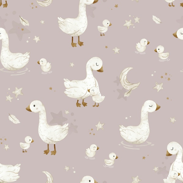 Little Geese - mauve pink