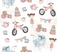 Retro Girls' World ταπετσαρία