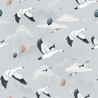 Spread Your Wings - grey tapet