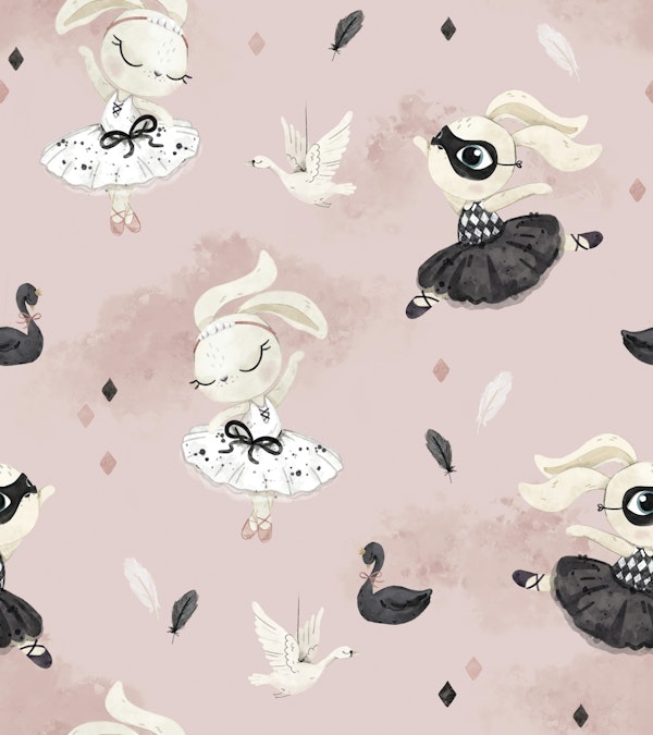 Swan Lake Bunny - pink