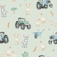 Fun At The Farm - green ταπετσαρία