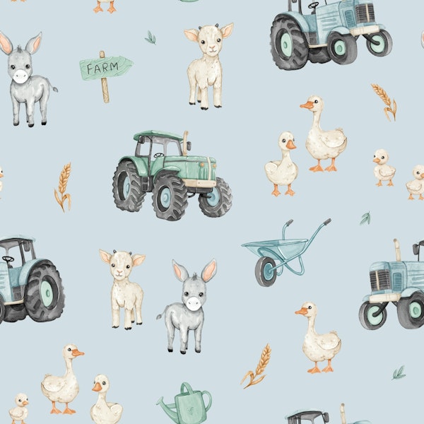 Fun At The Farm - blue