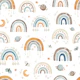 Boho Rainbows - blue