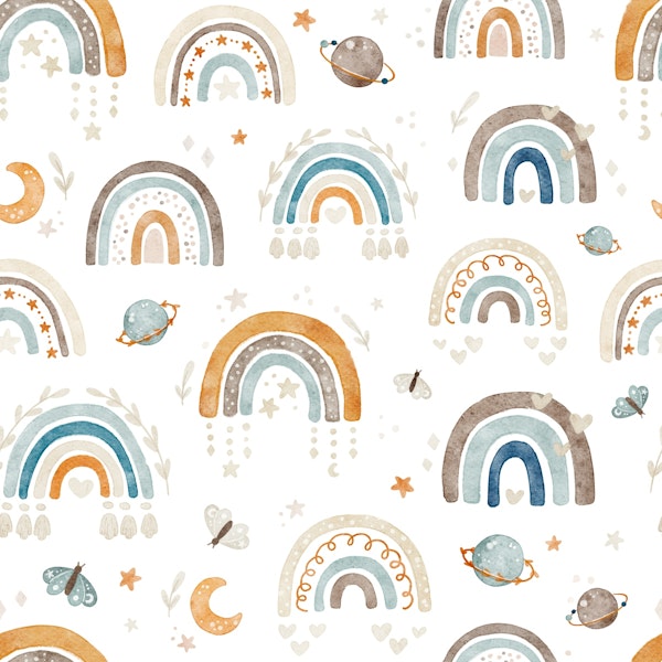 Boho Rainbows - blue