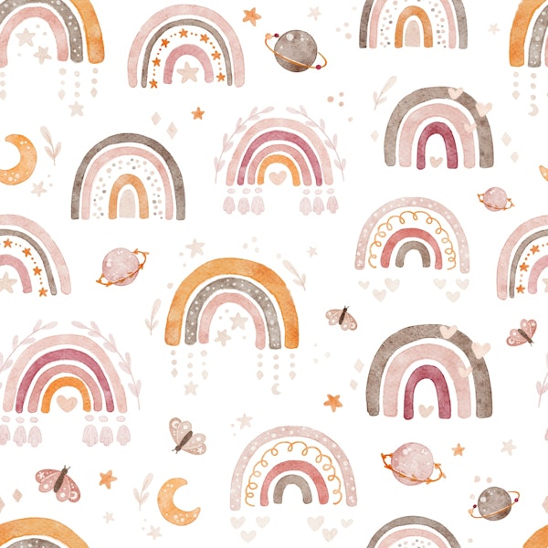 Boho Rainbows - pink