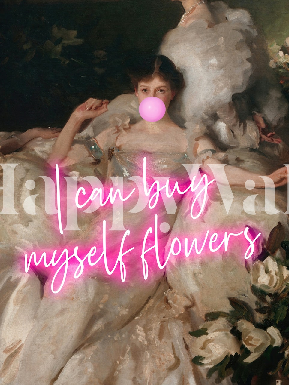 Papel pintado Baroque Rebel Vibes en una habitación elegante