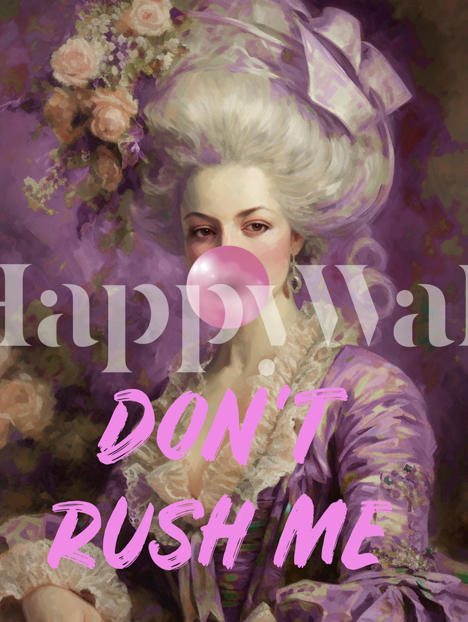 Tapeta Regal Marie Antoinette Bubblegum Essence w pokoju