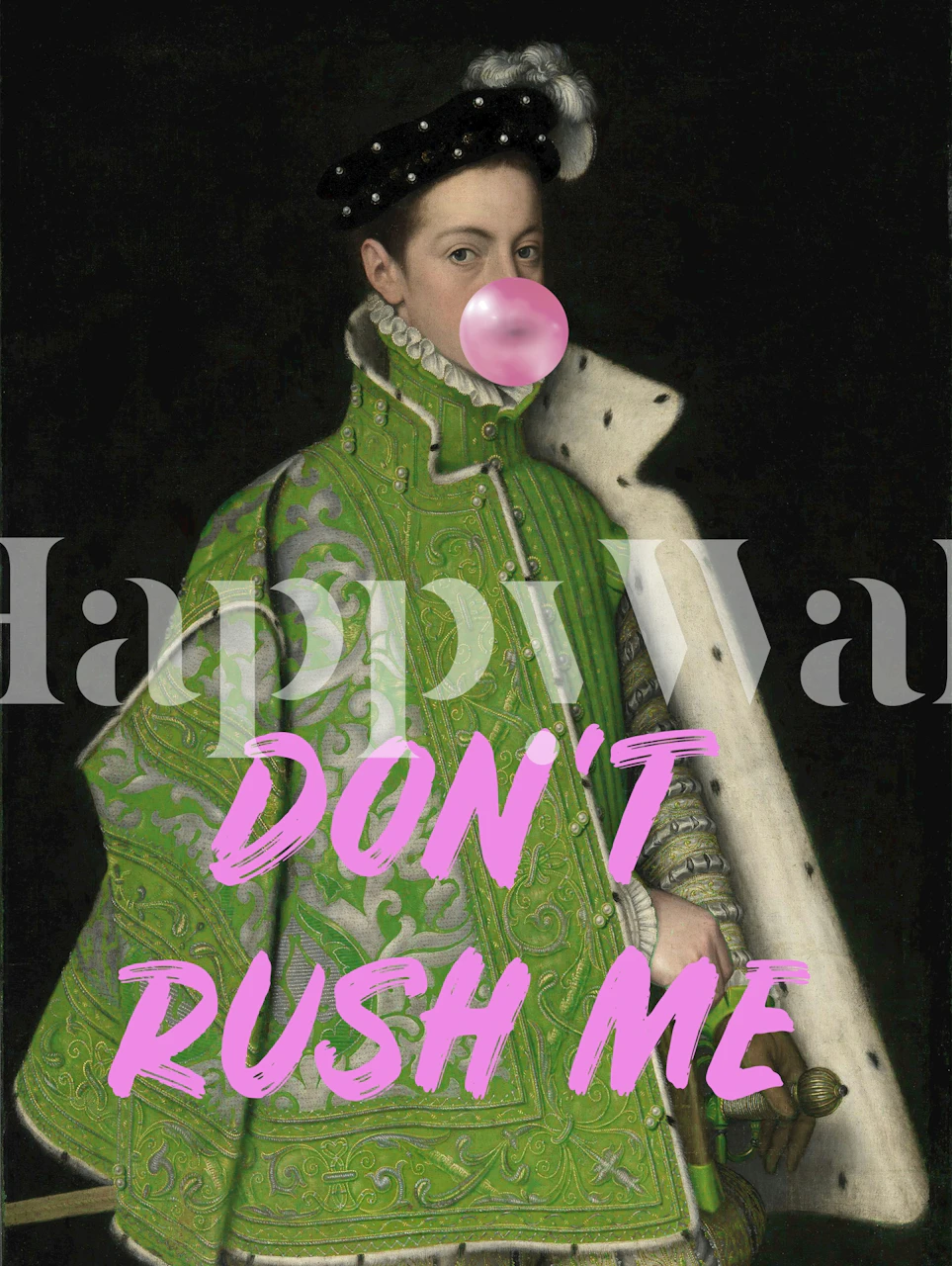 Renaissance Pop Rebel-behang in een kamer