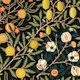 William Morris Pomegranate Fruit Black
