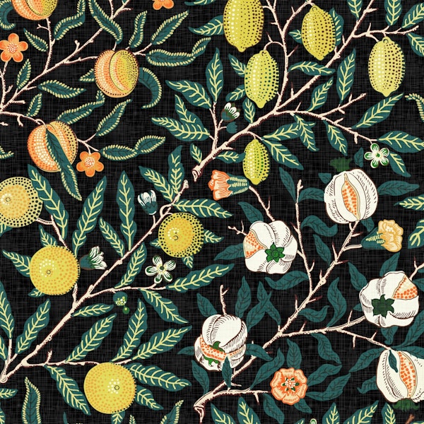William Morris Pomegranate Fruit Vibrant