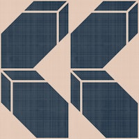 Minimal Balanced Geometries - Navy ταπετσαρία