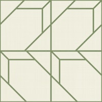 Minimal Balanced Grid - Greenery behang