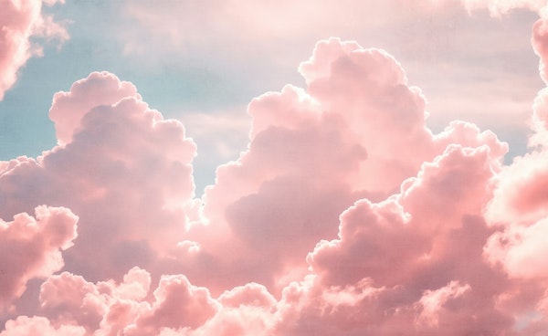 Dreamy Rose Strawberry Cotton Candy Clouds