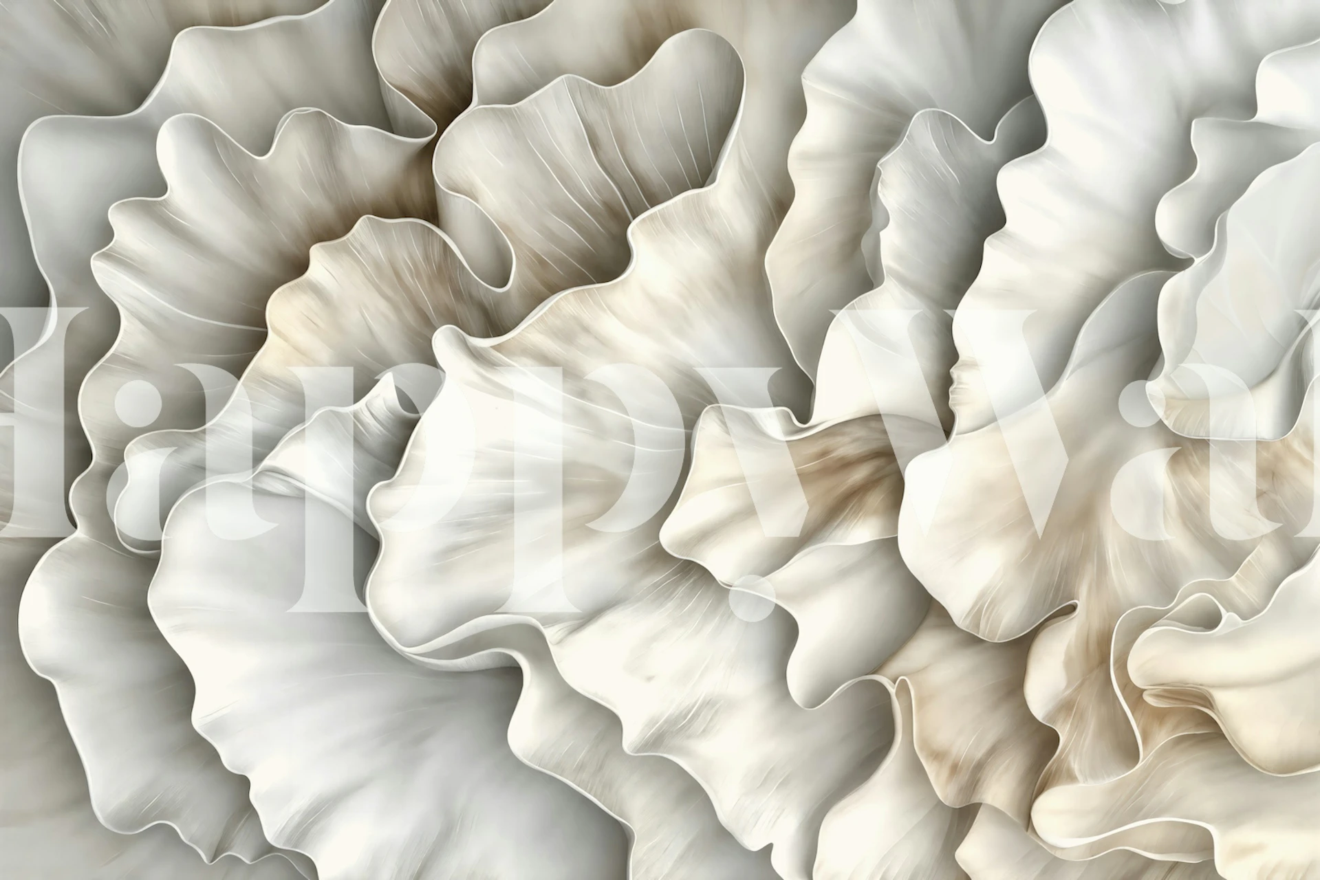 Serene Abstract Organic Layers behang in de kamer