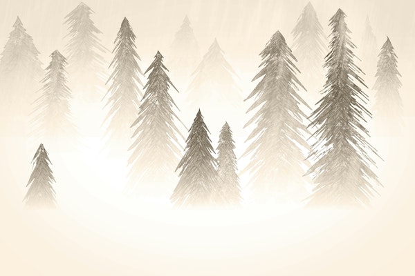 Snowing Forest Sepia