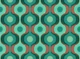 Emerald Mocha 70s Groovy Geometry