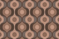 Moody Mocha Mousse 70s Groovy Geometry wallpaper