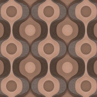 Moody Mocha Mousse 70s Groovy Geometry wallpaper