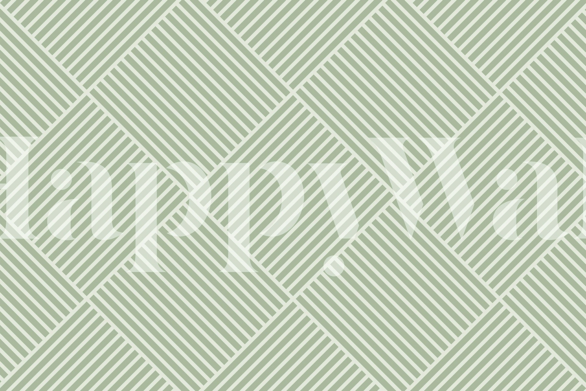 Japandi Natural Stripes tapet i ett rum