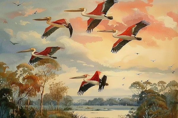 Migratory Pelicans