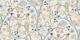Midsummer dance on beige - dark blue - pink