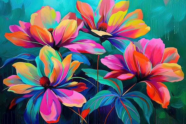 Tropical Fluo Petals