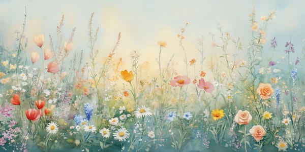 Watercolor Spring Wildflower Dreams