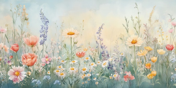 Watercolor Wildflower Meadow Dream