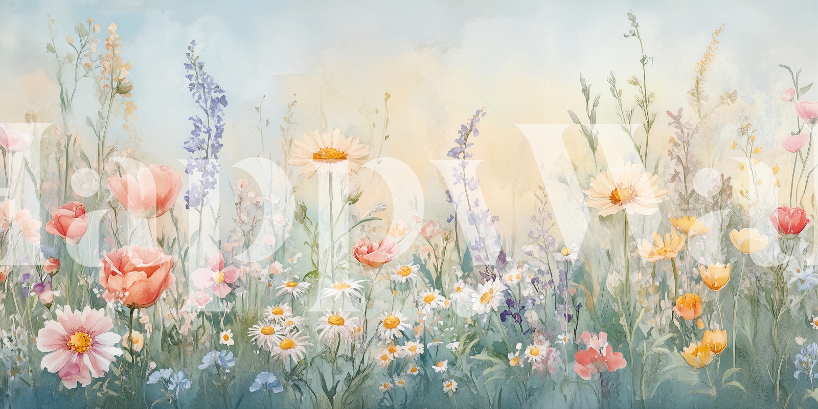 Wildflower Meadow Dream Wallpaper - Happywall.com