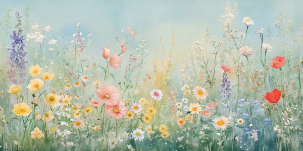 Watercolor Meadow in Bloom