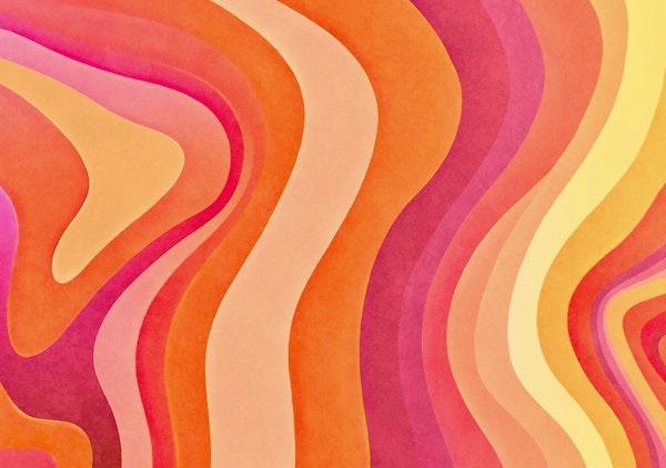 Wavy Watercolor Vibrant Vibes