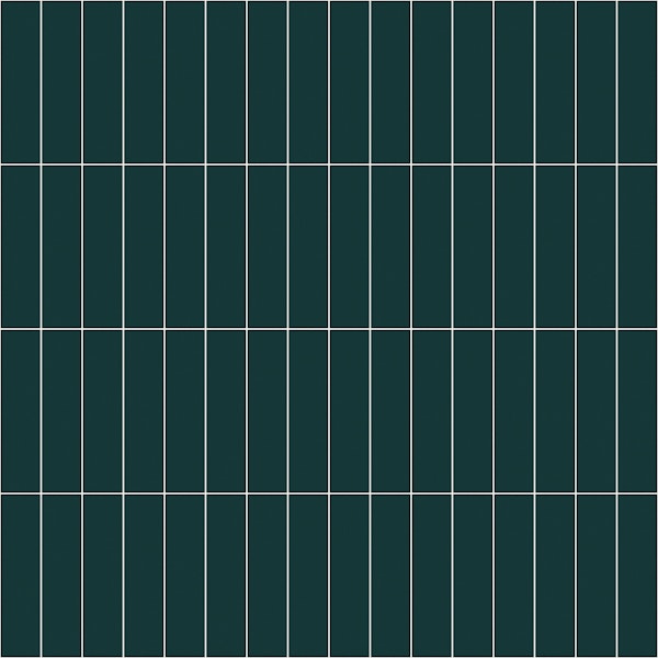 Vertical Grid Pattern - Greenish Blue