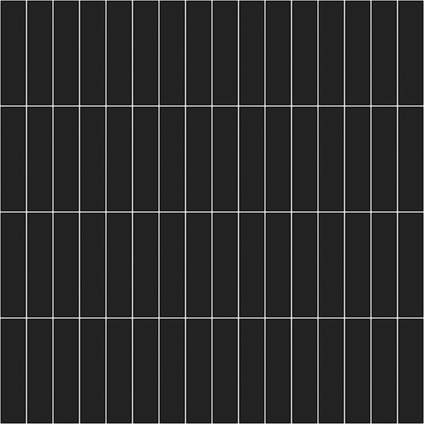 Vertical Grid Pattern - Black