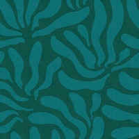 Flowing Modern Leaves Teal Lagoon WM ταπετσαρία