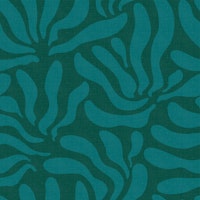 Flowing Modern Leaves Teal Lagoon WP wallpaper