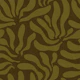 Flowing Modern Leaves Khaki WP