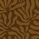 Flowing Modern Leaves Brown Soil WM