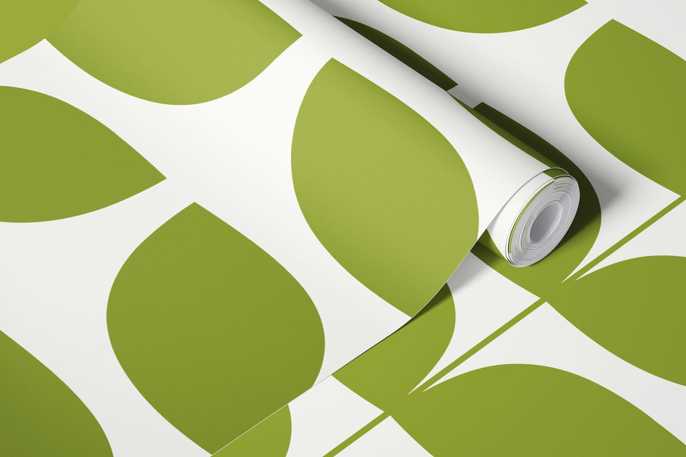 Danish Pattern Green wallpaper roll